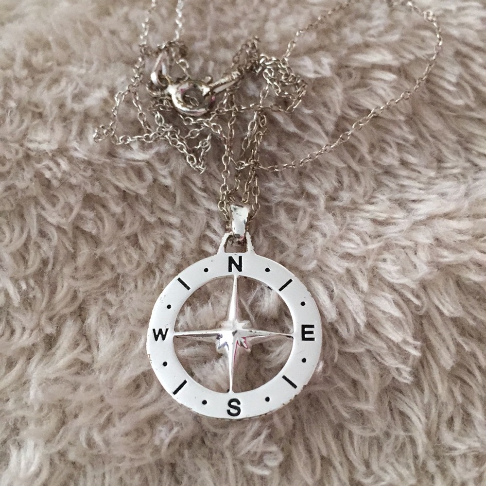 Silver Cardinal Direction Necklace